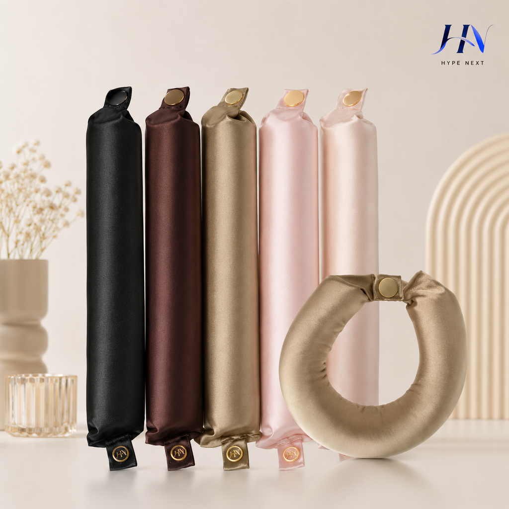 Modelador de Cachos Sem Calor com Revestimento Acetinado – Kit Flexível para Dormir