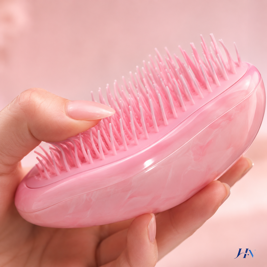 Kit Profissional Slick Hair 4 Peças – Escovas e Pentes para Acabamento Perfeito