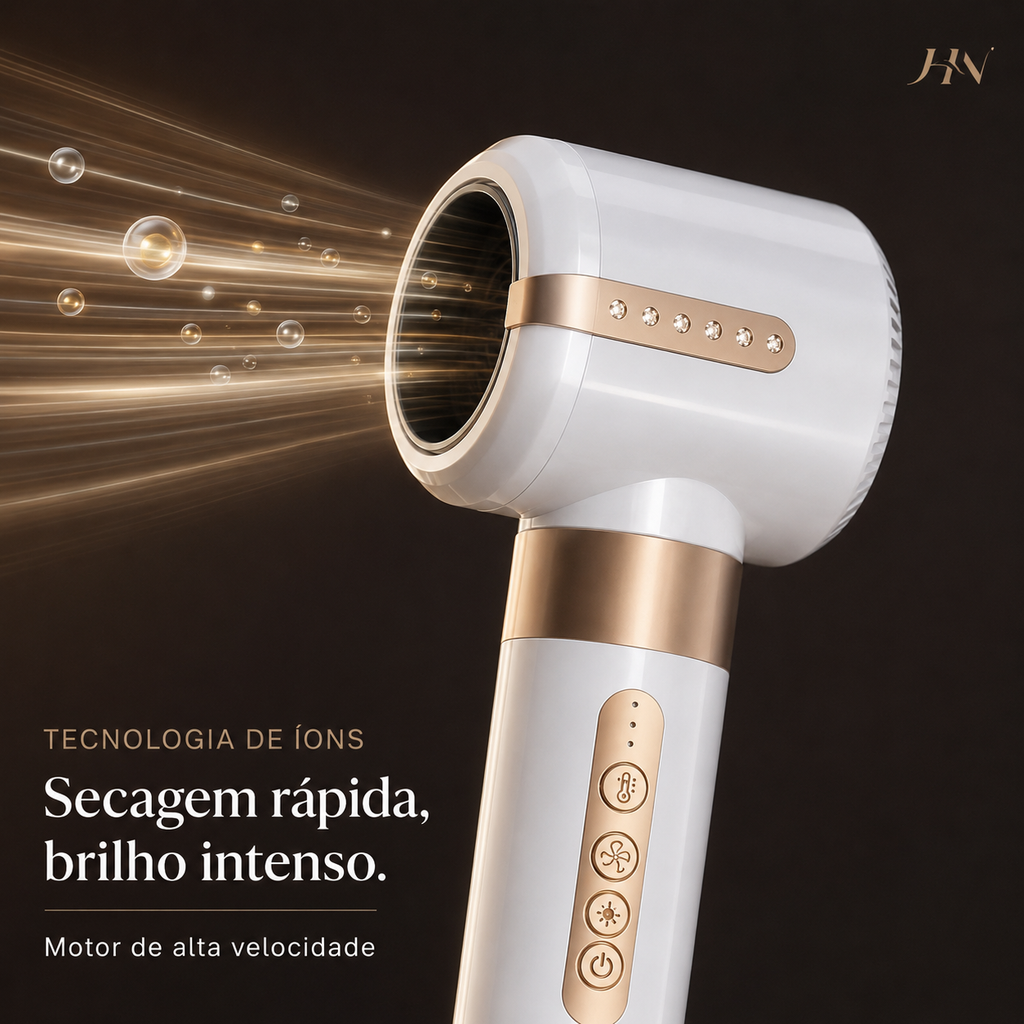 Modelador de Cabelo Profissional 7 em 1 Ionic Pro – Secador, Escova e Finalizador Multifuncional