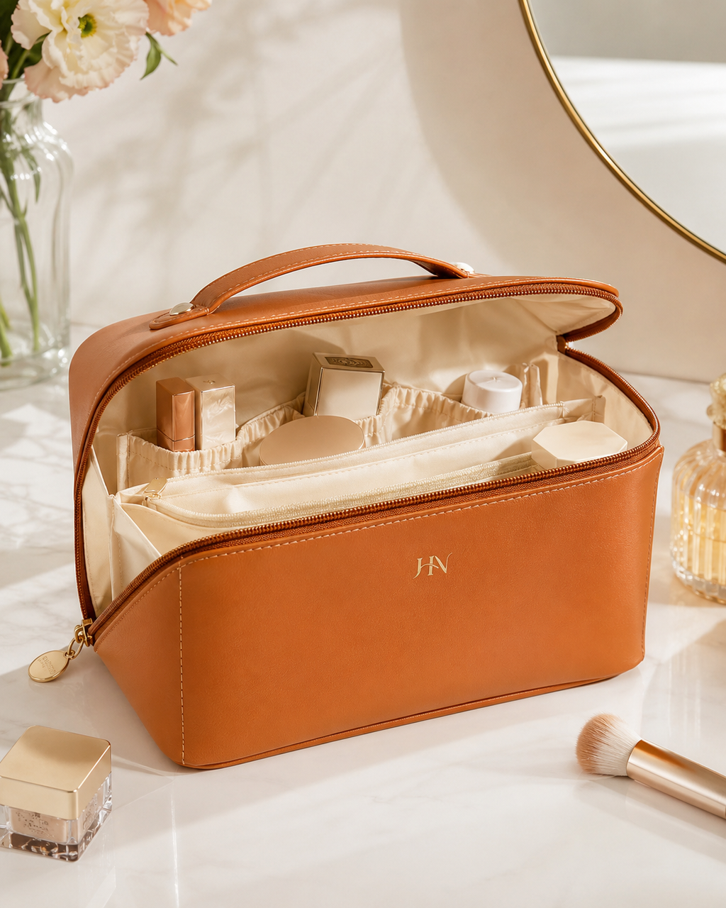 Nécessaire Feminina Premium Large Travel – Bolsa Organizadora de Cosméticos com Grande Capacidade