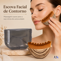 Escova Facial Esculpidora LymphGlow – Massageador de Madeira para Drenagem e Contorno Facial