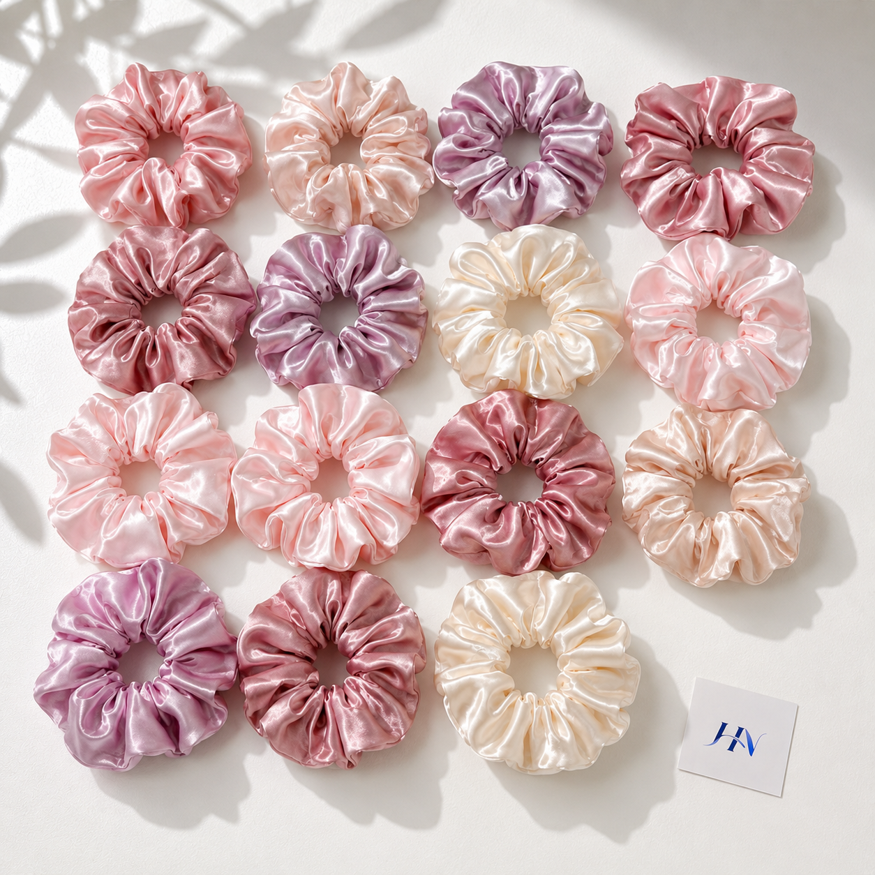 Kit 16 Scrunchies de Cetim Soft Luxe