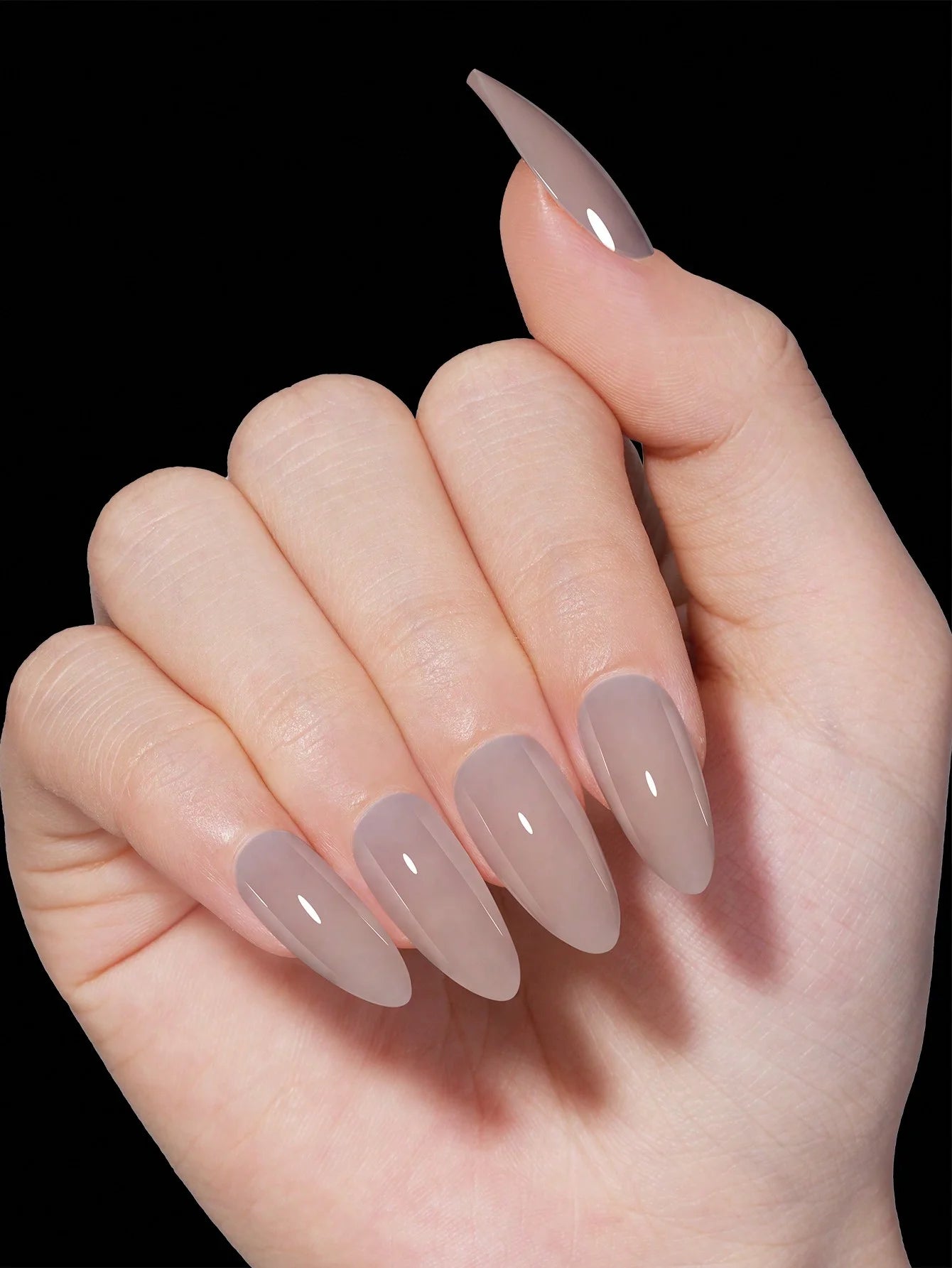 Kit Unhas Postiças Premium Almond Nails – 140 Tips Curtas em 5 Cores e 14 Tamanhos