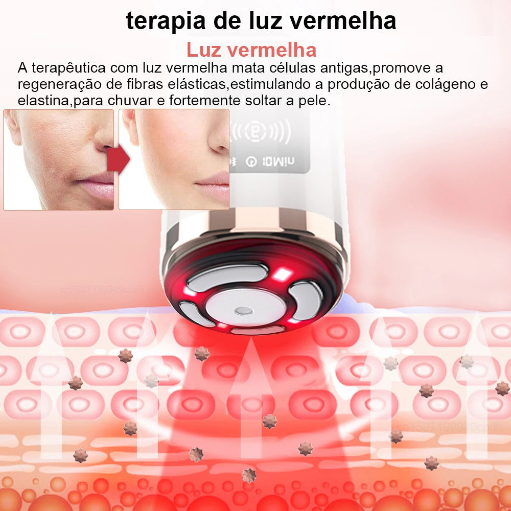 Hifu Face Lifting Machine EMS Facial Microcurrent Face Massager Skin Rejuvenation Anti-Aging Skin Tightening Mini Hifu Machine