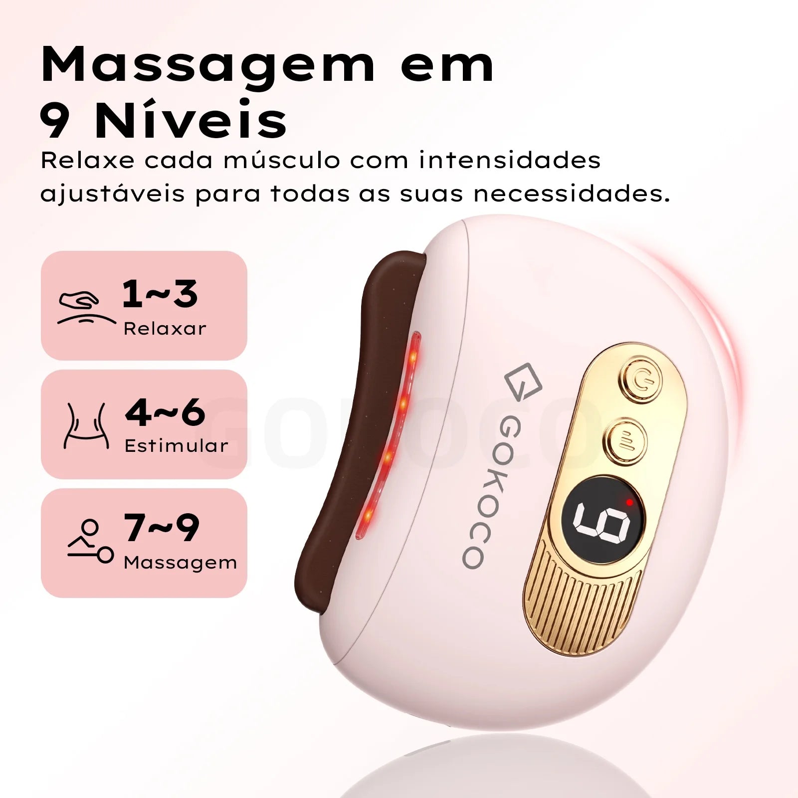 Facial and Body Massager Electric Gua Sha Tool LCD Display Microcurrent Scraping Massage Skin Tighten Device for Full Body Care