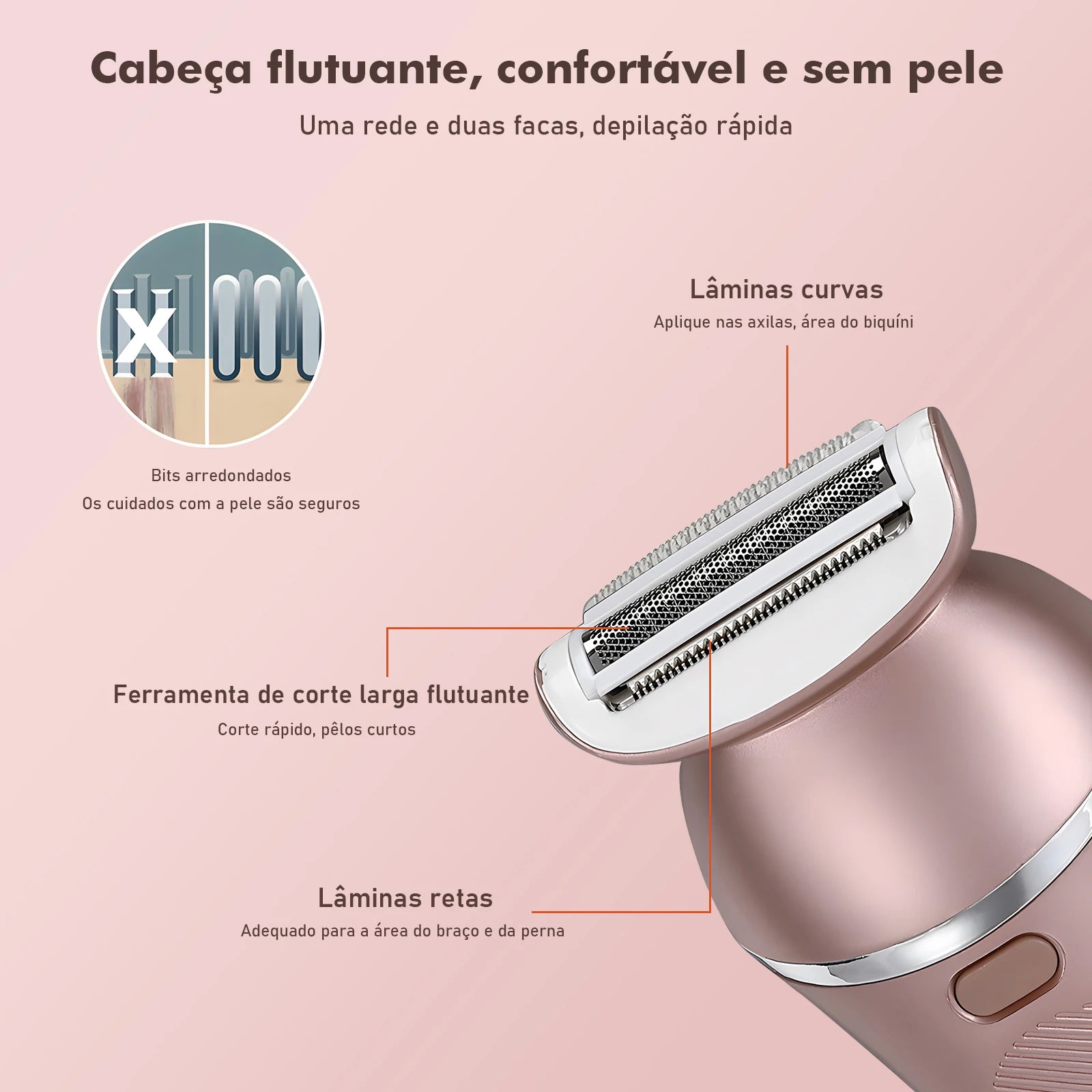 Depilador Elétrico Feminino， Depilador， Depilador Elétrico， Maquina De Cortar Cabelo， Depilador Feminino， Biquini， Coibeu