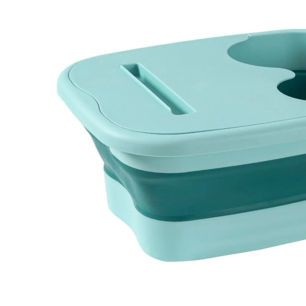 Portable Footbath Massage Bucket Easy To Store Foldable Foot Bath Tray Collapsible Foot Soak Bucket for Relaxing and Pain Relief