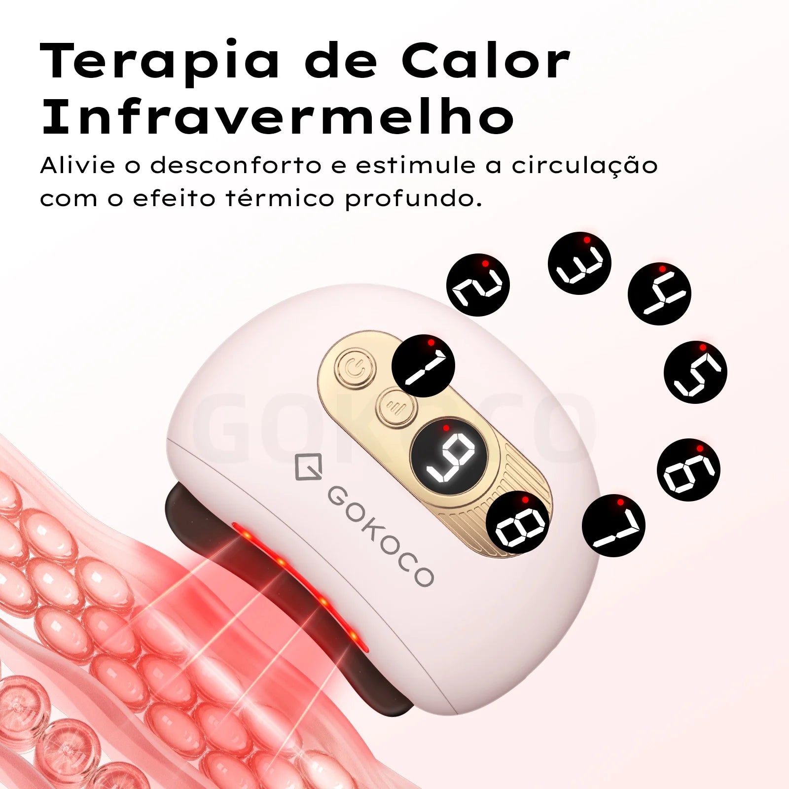Facial and Body Massager Electric Gua Sha Tool LCD Display Microcurrent Scraping Massage Skin Tighten Device for Full Body Care