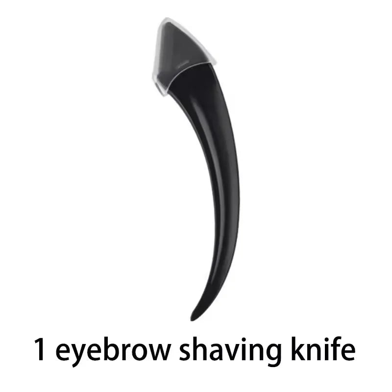 1/2Pcs for Women Eyebrow Scissors with Comb Brow Trimmer Scraper Eyebrow Trimming Knife Eyebrow Face Razor Facial Kit For