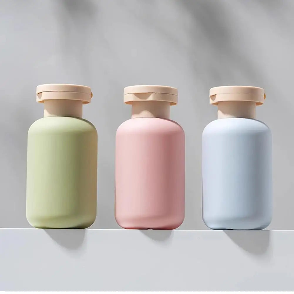 3pcs 100ML Silicone Travel Press Pump Dispenser Bottles Accessories Portable ABS  Leak-Proof Empty Container for Shampoo/Lotion
