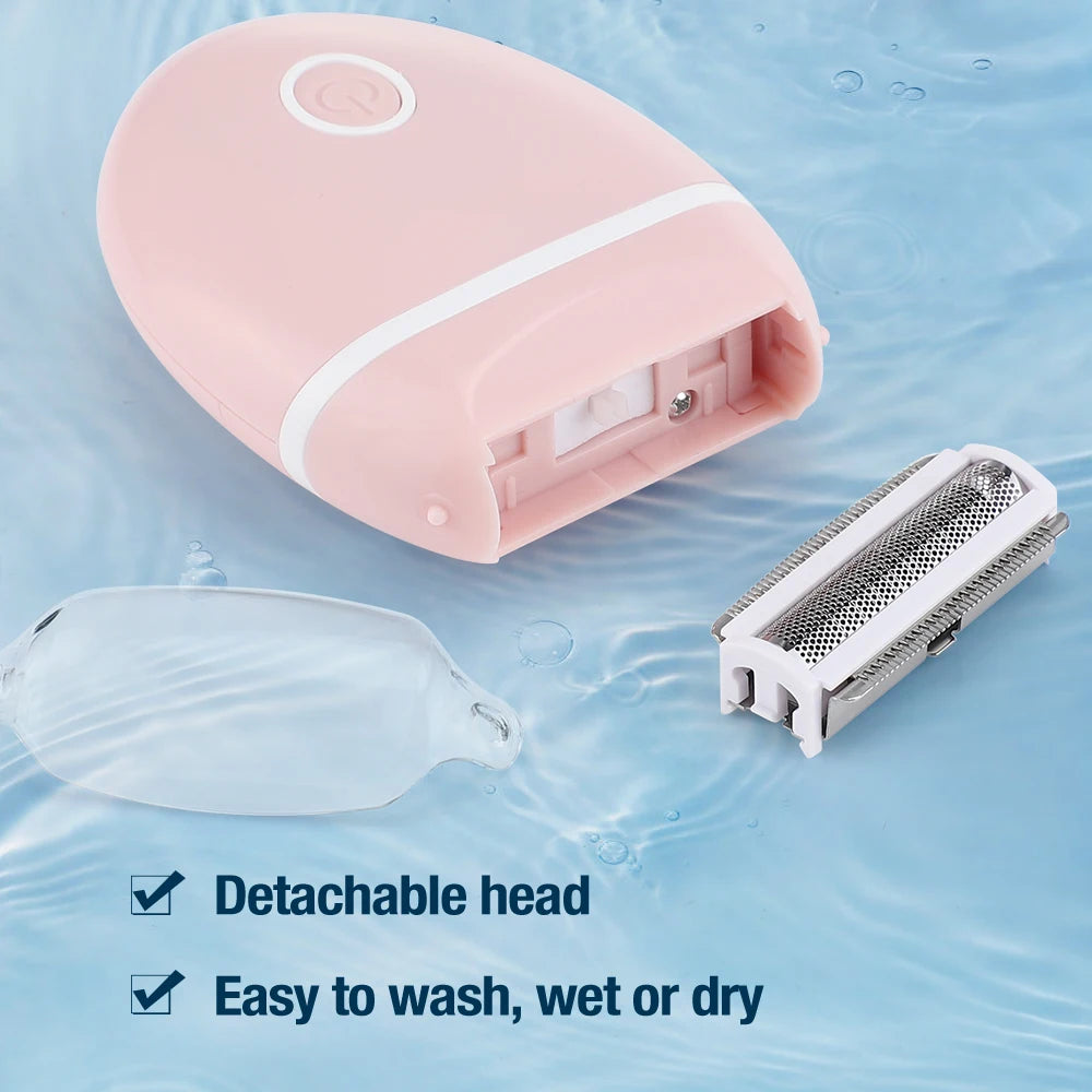 Women Electric Epilator 3 In 1 Electric Shaver Bikini Underarm Leg Face Hair Removal Trimmer Body Depilador Safe Shaving Machine
