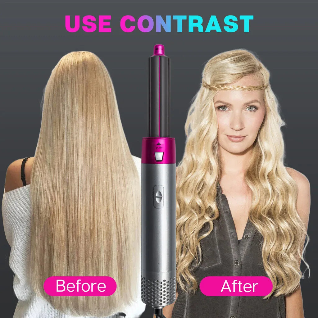 Secador + Escova 5 em 1 Alisadora Modeladora Profissional 110V Cabelo