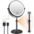 8 Inch 10X Magnification Makeup Mirror 360° Rotating Professional Desktop Cosmetic Mirror 8" Double Sided Magnifier stand