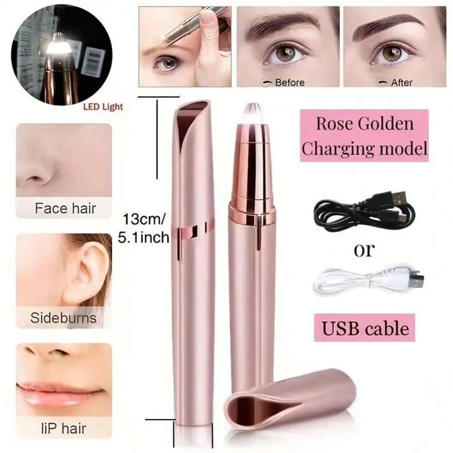 2026Women Electric Eyebrow Trimmer Eye Brow Shaper Pencil Face Hair Remover For Women Automatic Eyebrow Shavers Pocketknife