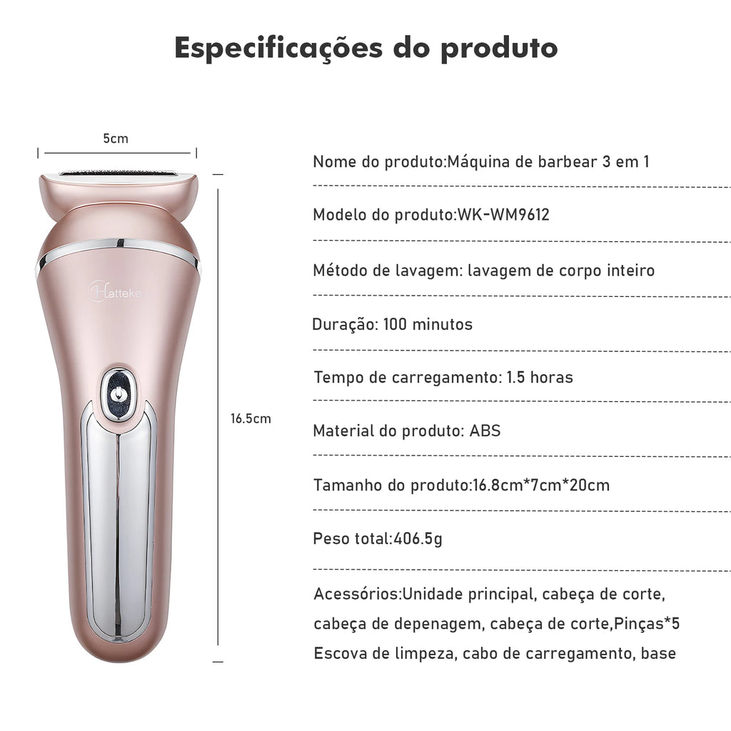 Depilador Elétrico Feminino， Depilador， Depilador Elétrico， Maquina De Cortar Cabelo， Depilador Feminino， Biquini， Coibeu