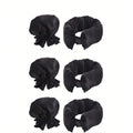 2/4/6Pcs Satin Heatless Curling Set Overnight Curl Blowout Rods Soft Hair Curlers To Sleep in Bun Bons Heatless Curls Bonnet Cap
