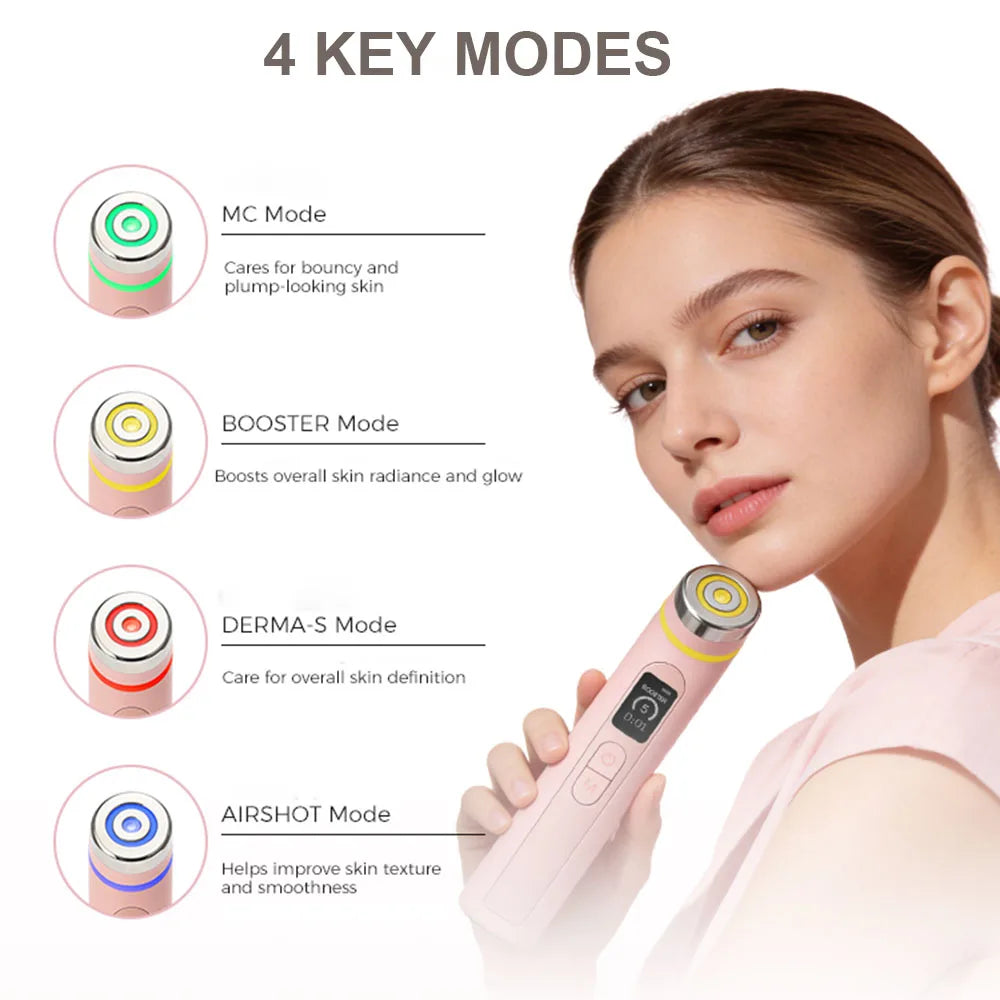 4 Colors Age-R Booster Pro Facial Skin Care Anti Wrinkle Beauty Device EMS Microcurrent Lift Massager Home Use Beauty Skin Care