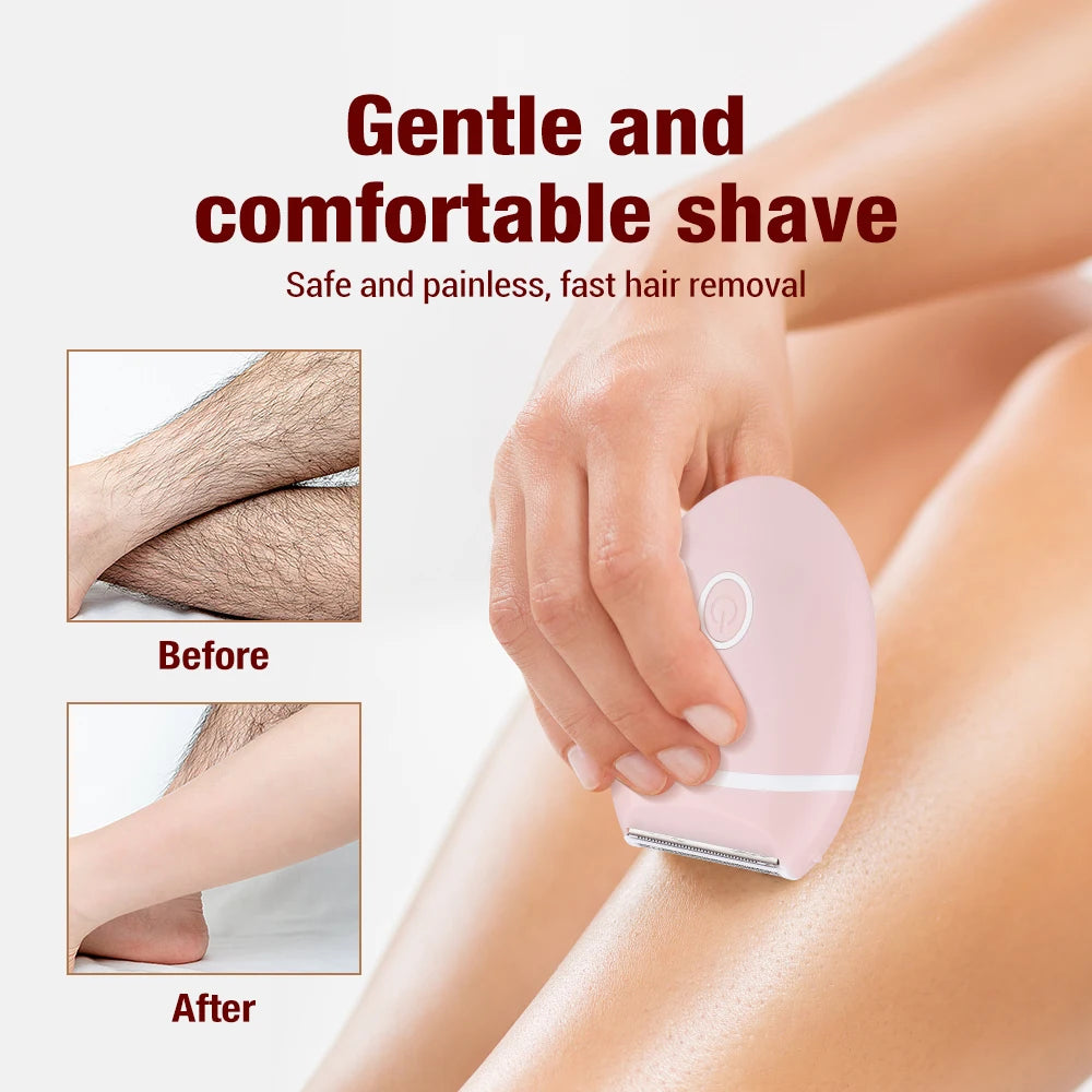 Women Electric Epilator 3 In 1 Electric Shaver Bikini Underarm Leg Face Hair Removal Trimmer Body Depilador Safe Shaving Machine