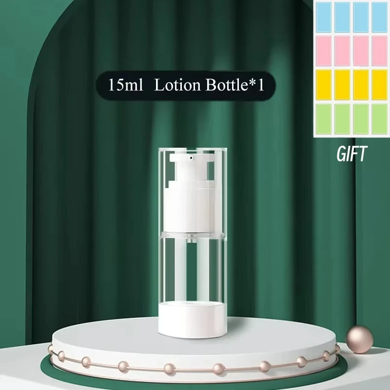15/30/50ml Cosmetics Empty Airless Pump Jar Refillable Acrylic Cream Vacuum Bottle Portable Size Container of Makeup for Lotion