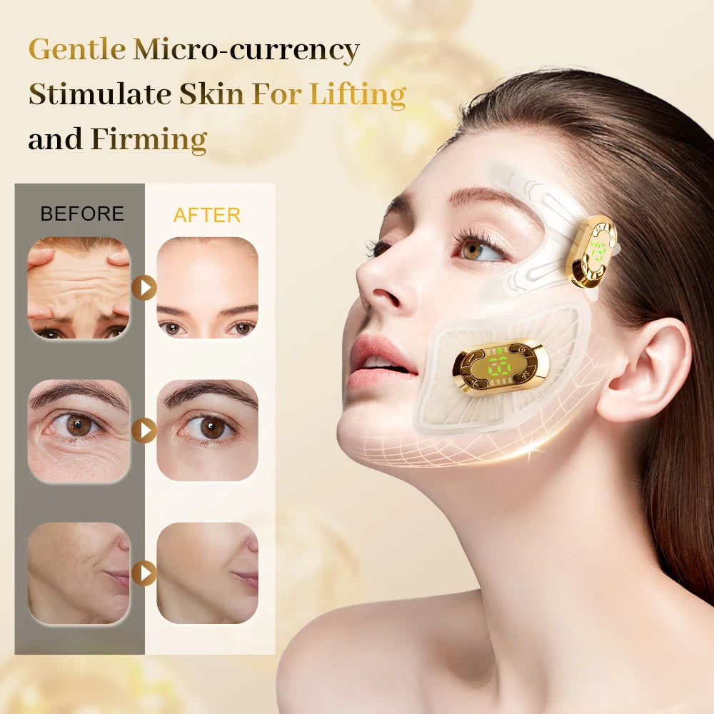 Face Lifting Massager V Face Facial Machine Anti Wrinkle EMS Firming Facial Massage Neck Eye Face Lift Device Beauty Skin Care