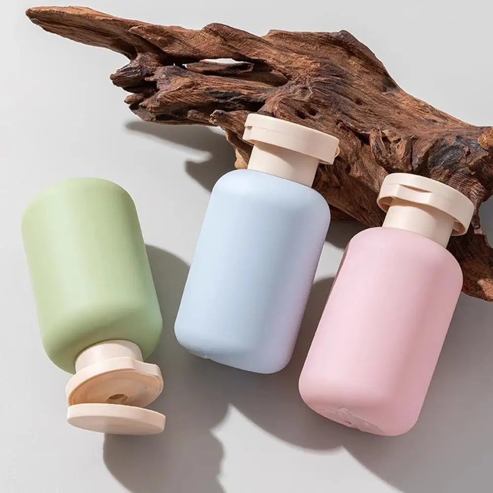 3pcs 100ML Silicone Travel Press Pump Dispenser Bottles Accessories Portable ABS  Leak-Proof Empty Container for Shampoo/Lotion