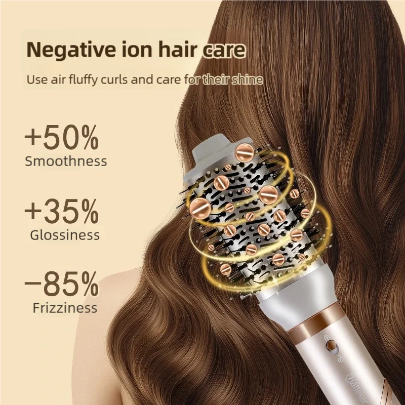 5 in 1 Handle Foldable Hair Dryer Portable Multifunctional Home Hair Dryer Negative Ion Hair Care Curling Iron Personal Styling