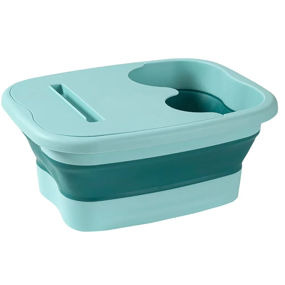 Portable Footbath Massage Bucket Easy To Store Foldable Foot Bath Tray Collapsible Foot Soak Bucket for Relaxing and Pain Relief