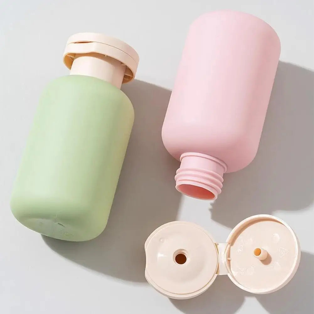 3pcs 100ML Silicone Travel Press Pump Dispenser Bottles Accessories Portable ABS  Leak-Proof Empty Container for Shampoo/Lotion