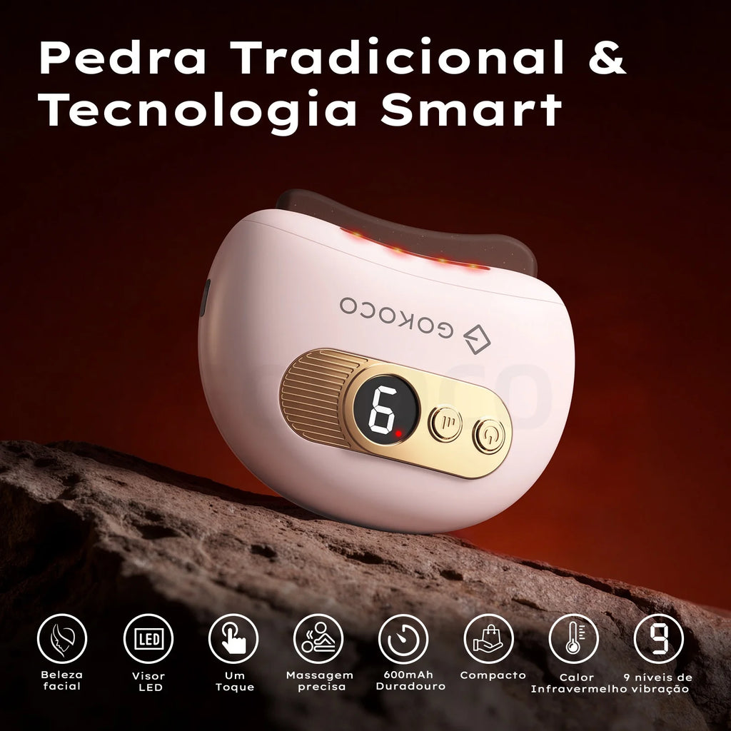 Facial and Body Massager Electric Gua Sha Tool LCD Display Microcurrent Scraping Massage Skin Tighten Device for Full Body Care