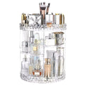 3 Tiers Makeup Organizer 360 Rotating Storage makeup Display Case Large Capacity Cosmetic Storage Display Box Clear for Bathroom