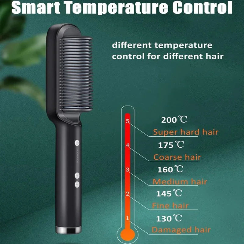 Hair Straightener Professional Quick Heated Electric Hot Comb Hair Straightener Personal Care Multifunctional Hairstyle Brush
